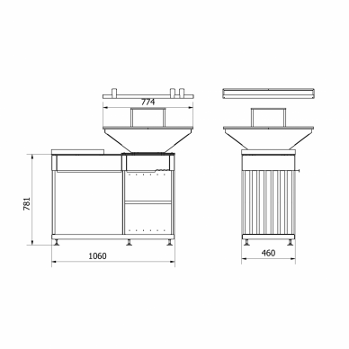 KRATKI QUADRUM HORIZONTAL GRILIS - UGNIAKURAS 3