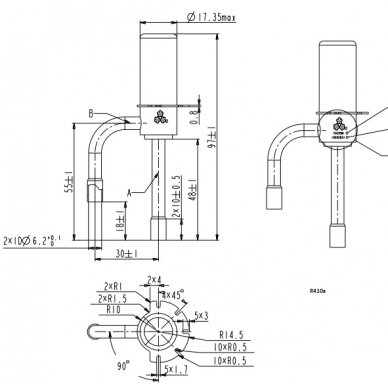 Elektroninis išsiplėtimo vožtuvas EEV nuo GWH24TD-S3DBA3E Hansol (d17,35mm) TS122C06 1