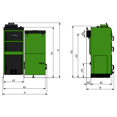 Granulinis katilas Kamen Multi K5 15 2