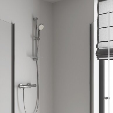 Grohtherm 800 Cosmopolitan termostatinis maišytuvas dušui (metal rankenėlės) chromas 4