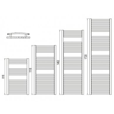 Gyvatukas Venus 1120/450 lenktas, baltas 480 W 1