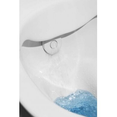 Higieninis pakabinamas unitazas CLEANET NAVIA su apiplovimo funkcija, Rimless, LCC , su softclose sėdyne ir dangčiu. 8