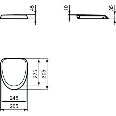 Ideal Standard pisuaro dangtis Connect Home 1