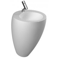 IL BAGNO ALESSI ONE Praustuvas 52 x 53 cm, be angos maišytuvui, su neuždaromu dugno vožtuvu 8.9543.9