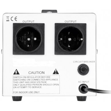 Įtampos stabilizatorius vienos fazės 230Vac 1000VA MSER-1000, servovariklis 1