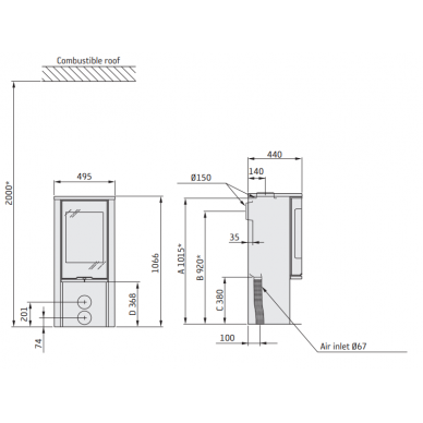 Krosnelė CONTURA C510:1 G Style, baltos spalvos, aliuminio viršus (798970, 998597) 1