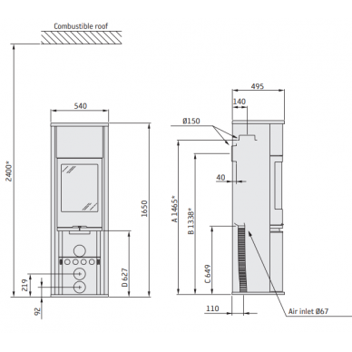 Krosnelė CONTURA C690:1 Style, korpusas juodos spalvos, kompl (798409, 398271, 798431) 1