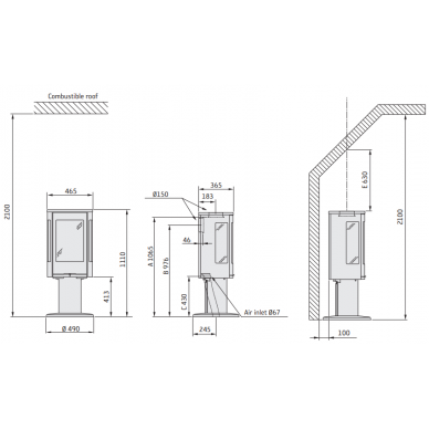 Krosnelė CONTURA C886:1 Style, juoda (998495, 998662) 1