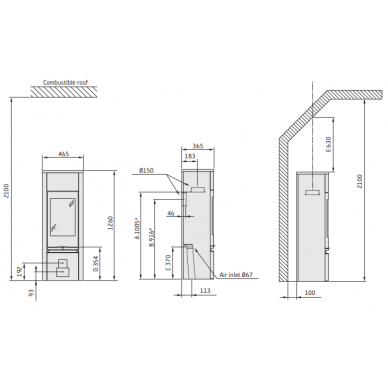 Krosnelė CONTURA C890:1 Style, korpusas juodos spalvos, kompl (998593, 998662, 998655) 1