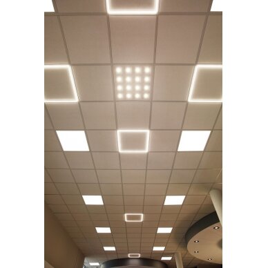 LED šviestuvas 60x60, 230Vac 15-36W 2250-5040lm, 4000K neutraliai balta, DIORA, LED line 5