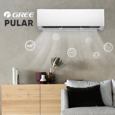 Oro kondicionierius Gree Pular 4,6/5,2kW su WiFi 1