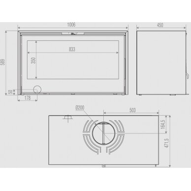 Plieninė krosnelė Axis STOVE 1000 1