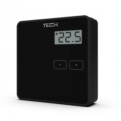 Programuojamas radiobanginis patalpos termostatas Tech EU-294-V2 juodas
