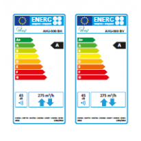 Rekuperatorius ENSY InoVent AHU-300BH vert. deš. p. 275m³/h. Komplekte valdiklis su WI-FI 2