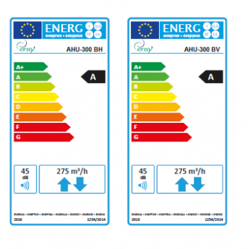 Rekuperatorius ENSY InoVent AHU-300BV vert. kair.p. 275m³/h. Komplekte valdiklis su WI-FI 2