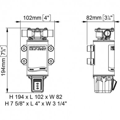 Savisiurbis 12V siurblys su reversu UP1JR 12V 1