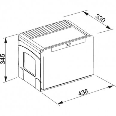 Šiukšliadėžė FRANKE, Cube 50, automatinis atidarymas, 14 l + 18 l 2