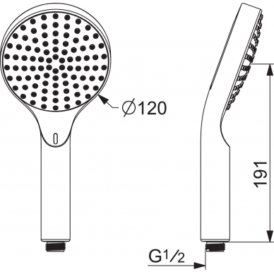 Skaitmeninė dušo galvutė Oras Hydractiva Digital, Bluetooth funkcija 1