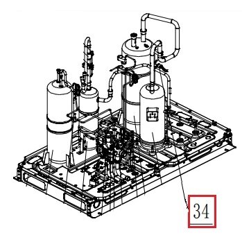 Slėgio jutiklis kasetei Gree GMV-335WM/B-X 4602000910