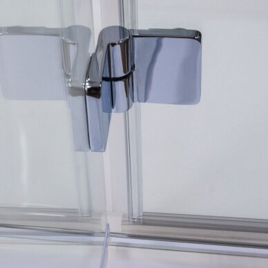 Vonios sienelė TZVL2 1100/1400, stiklas skaidrus, kairės pusės 2